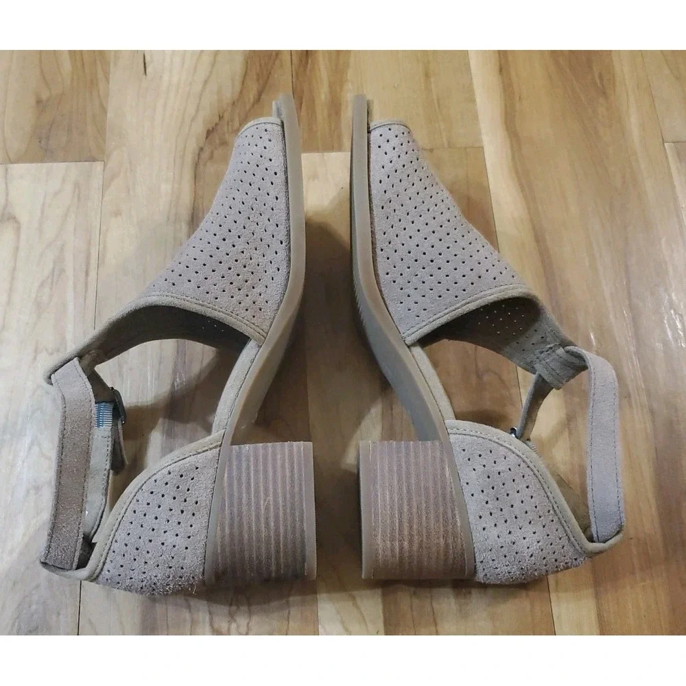 Koolaburra By‎ UGG Ashlyn Suede Heeled Sandals Shoes Womens Size 9 Taupe